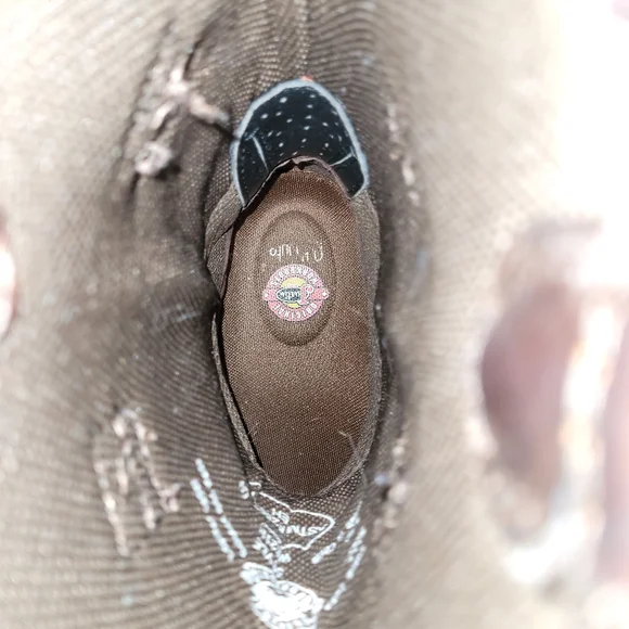 Justin Men's Driscoll Mahogany Western Work Boot Squaretoe WK2110 - Picture 11 of 16